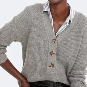 Madewell ~Navy Blue Button-Up Sweater